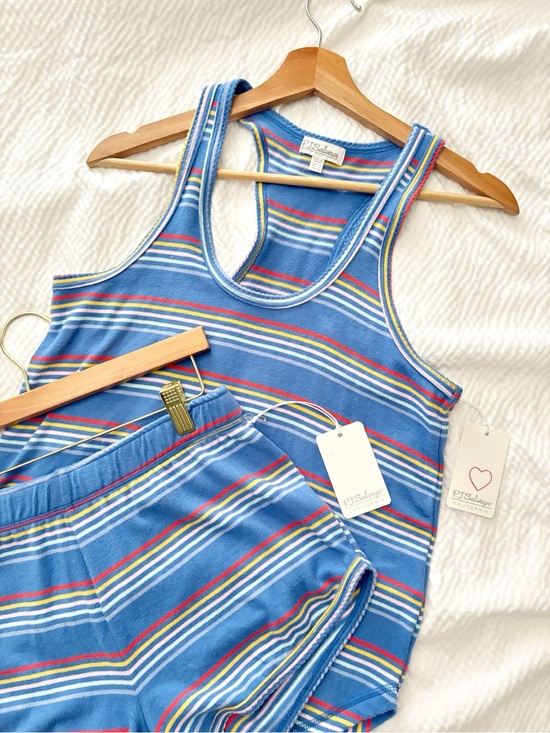 PJ Salvage Tops - Pj Salvage Striped Short Lounge set